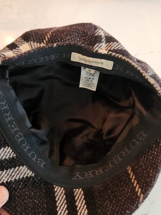 Burberry Nova-Check Newsboy-style Cap, Authentic